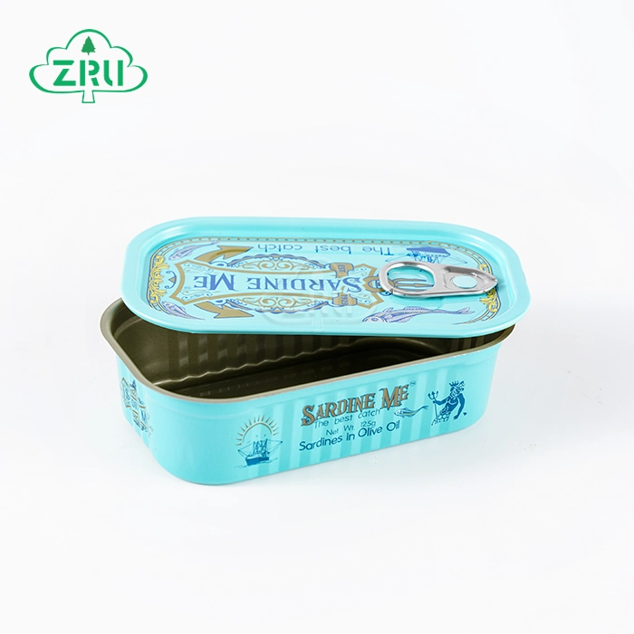 125 ml Sardines empty metal can